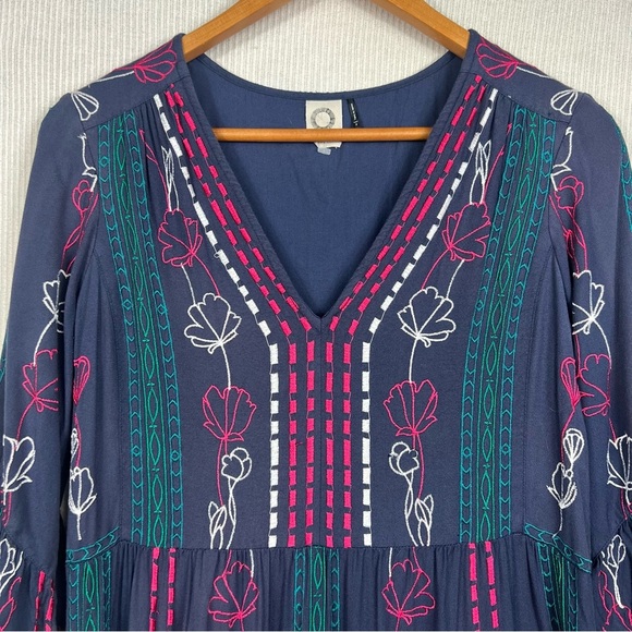 Anthropologie AKEMI + KIN Hailey Embroidered Dress Size 2 - Picture 6 of 16